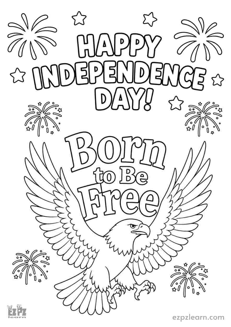 Born to be free eagle, Independence Day, Fourth of July, 4th of July